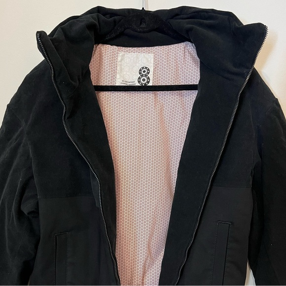 NWT Italian-Made Corduroy & Denim Bomber Jacket MSRP $248 - Picture 6 of 9